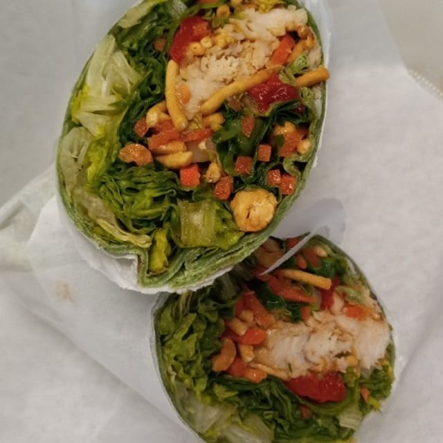 Asian Grilled Chicken Wrap.