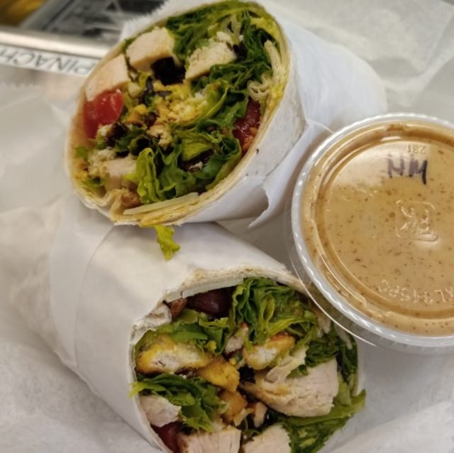 Ja'Crispy Honey Mustard Chicken Wrap.