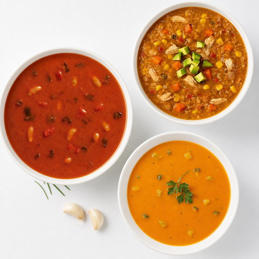 Vegetable Fire Roasted Soup (v, g/f).